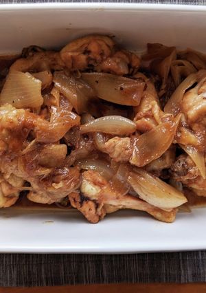 鶏手羽元と玉ねぎの酢醤油煮-レシピのメイン写真