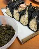葉唐辛子の佃煮を作っておにぎりにしました