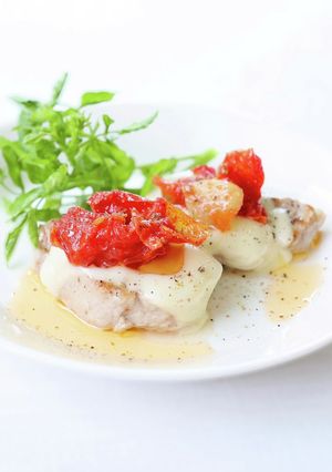 簡単美味【ヒレ肉のソテー（トマトチーズ）-レシピのメイン写真