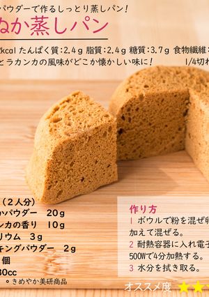 米ぬか蒸しパン-レシピのメイン写真