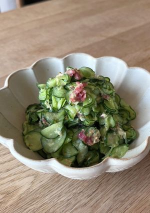 さっぱり簡単＊胡瓜の梅マヨ和え-レシピのメイン写真