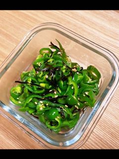 ごま油香るピーマンの塩昆布和え-レシピのメイン写真