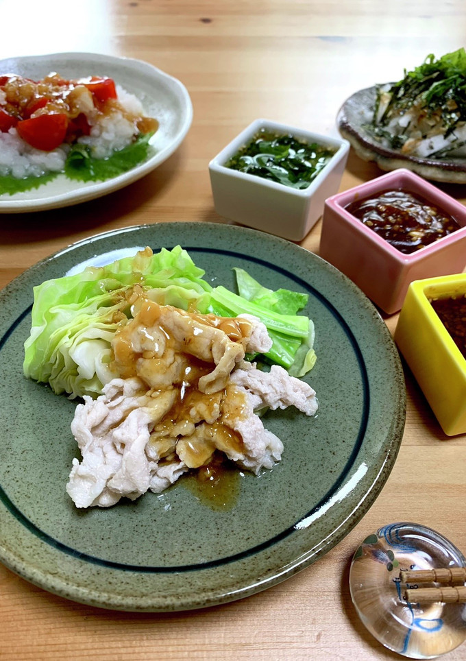 ひとくち豚しゃぶの小皿料理-レシピのメイン写真