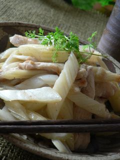 * セロリと鶏肉のしょうが風味塩炒め *-レシピのメイン写真