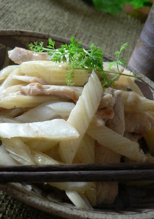 ＊　セロリと鶏肉のしょうが風味塩炒め　＊-レシピのメイン写真