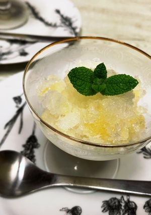 材料は3つ★レモンのグラニテplus梅-レシピのメイン写真