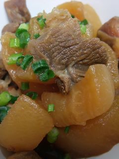 甘めのスジと大根の煮物-レシピのメイン写真