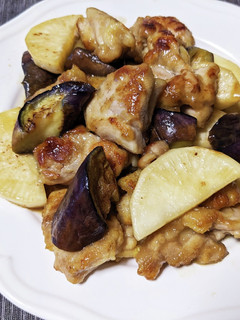 鶏もも肉となすと蕪のドレッシング炒め-レシピのメイン写真