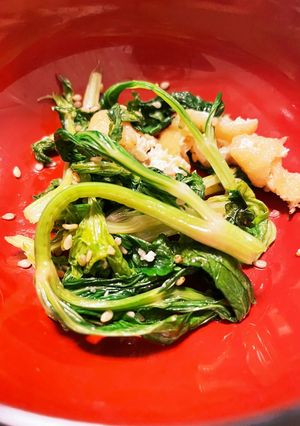 余ったセロリの葉を活用！カンタン酢炒め-レシピのメイン写真
