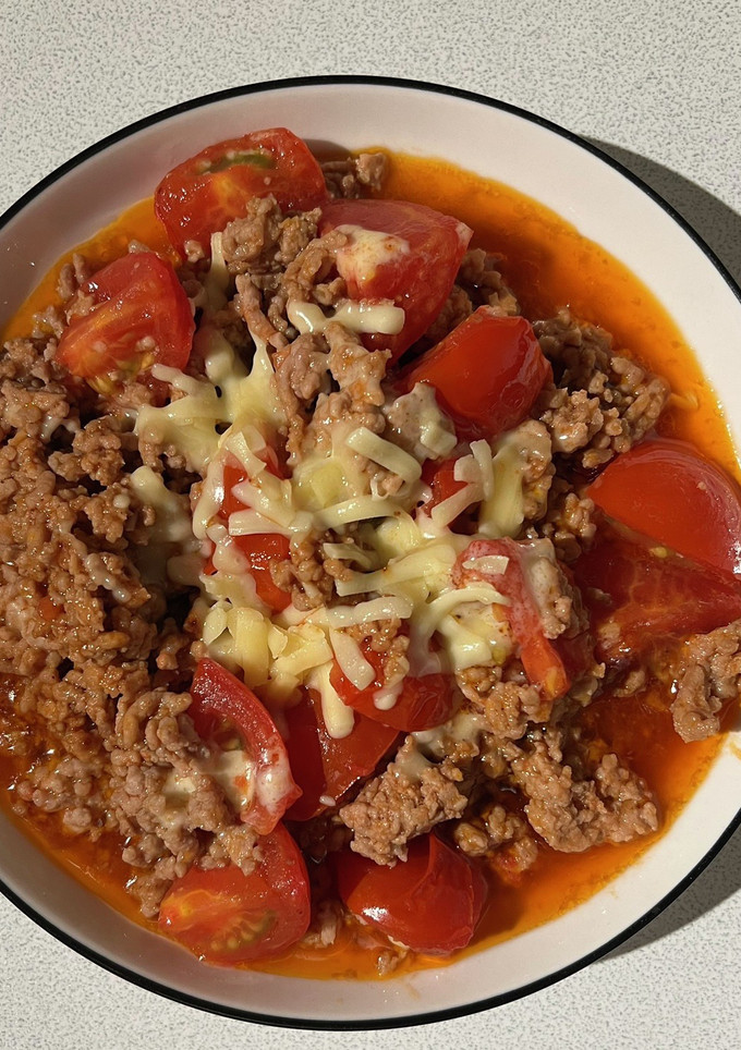 トマトとひき肉のチーズ炒め-レシピのメイン写真