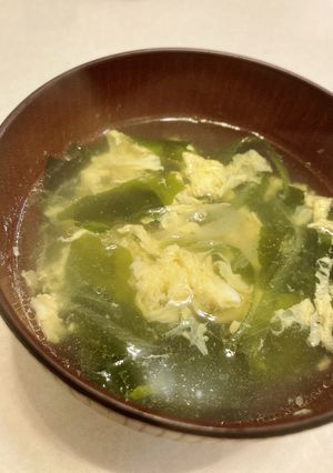 優しい味♡卵とわかめのスープ-レシピのメイン写真