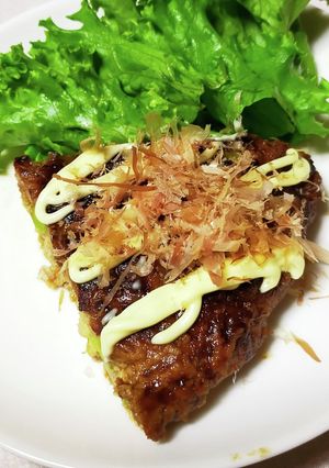 お好み焼き風豚ひき肉のハンバーグ-レシピのメイン写真