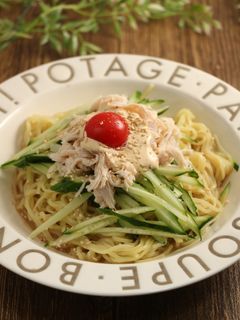 簡単!サラダ冷やし中華 カレーソース-レシピのメイン写真