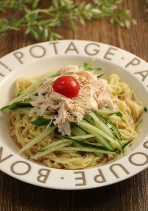 簡単！サラダ冷やし中華　カレーソース-レシピのメイン写真