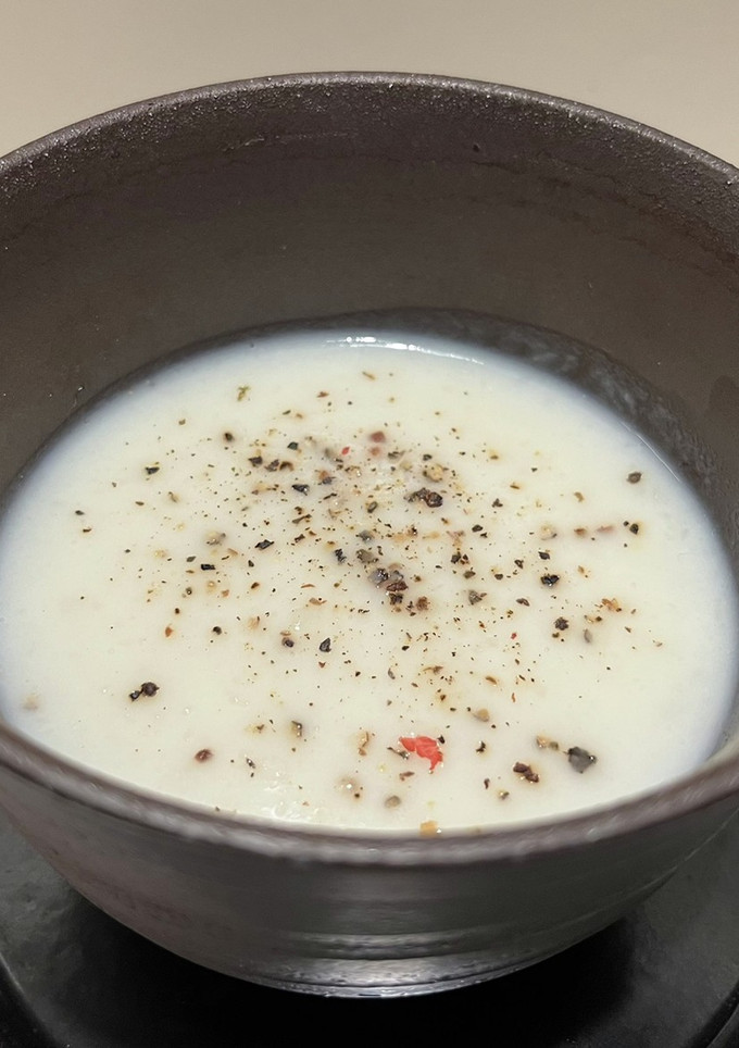 茅の舎野菜だし　かぶと玉ねぎポタージュ-レシピのメイン写真