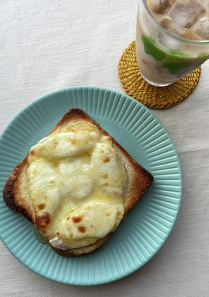 簡単朝食　はちみつバナナのチーズトースト-レシピのメイン写真
