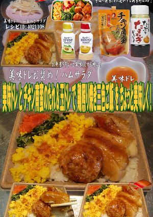 美味ドレとチキン南蛮玉ドレ鶏照焼三色ご飯-レシピのメイン写真
