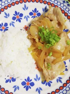簡単豚バラの生姜焼きプレート-レシピのメイン写真