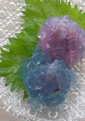 紫陽花まんじゅう-レシピのメイン写真