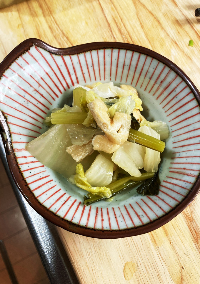 うちご飯　簡単小鉢葉物と油揚げの煮浸し-レシピのメイン写真