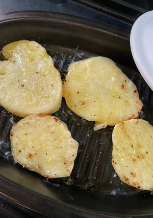 レンジで焼ける君　じゃがバター　レポ-レシピのメイン写真