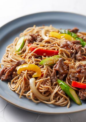 大豆麺で作る韓国風プルコギ炒め麺-レシピのメイン写真