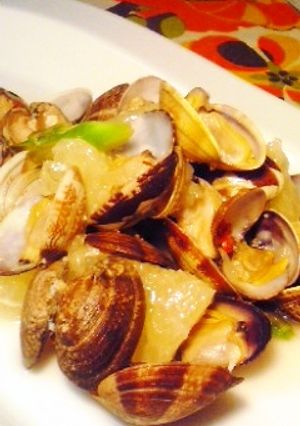 あさりとグレフルのペペロンチーノ-レシピのメイン写真