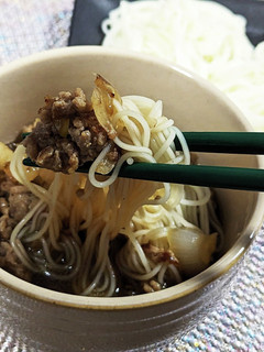 15分で完成!つけ麺風カレー風味そうめん-レシピのメイン写真