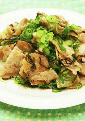 塩こんぶと豚肉のスタミナ炒め-レシピのメイン写真