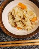 きゃら蕗炊き込み押麦入りご飯