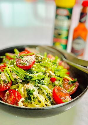 パクチーたっぷりアジアン冷製パスタ-レシピのメイン写真