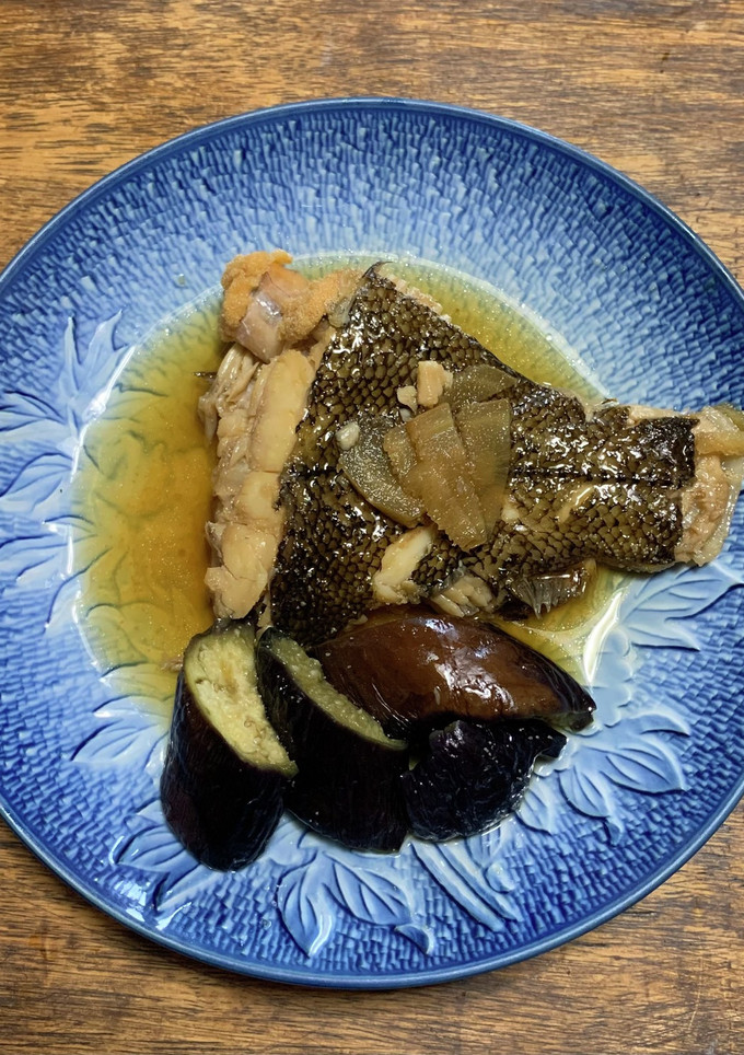 茄子とカレイの煮付け-レシピのメイン写真