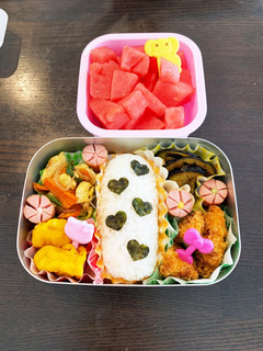 ハートの弁当☆幼稚園用☆3歳 年少-レシピのメイン写真
