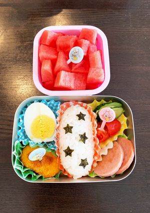 シンプル弁当☆幼稚園用☆3歳　年少-レシピのメイン写真