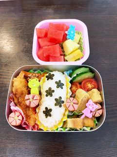 生垣弁当☆幼稚園用☆3歳 年少-レシピのメイン写真