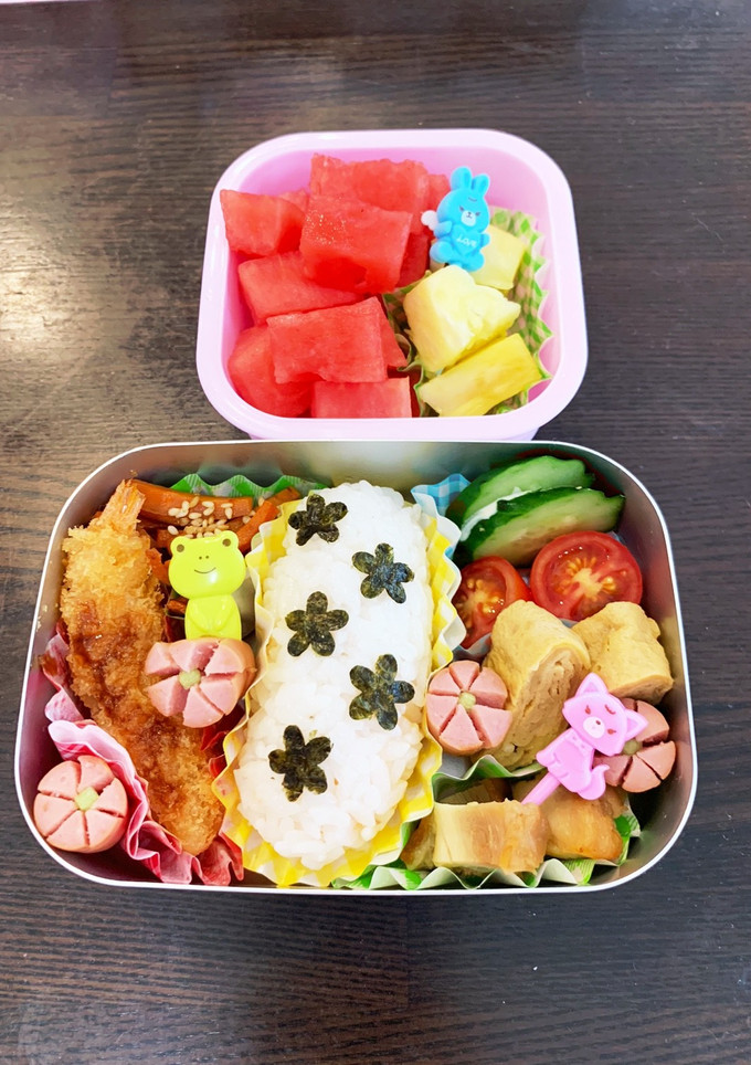 生垣弁当☆幼稚園用☆3歳　年少-レシピのメイン写真