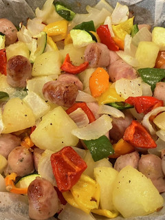 夏野菜とあるものでカラフルオーブン焼き-レシピのメイン写真