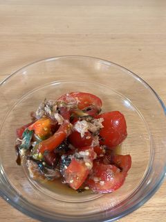トマトとツナの塩昆布サラダ-レシピのメイン写真