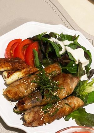 ナスの肉巻きとちくわの紫蘇チーズ焼き-レシピのメイン写真