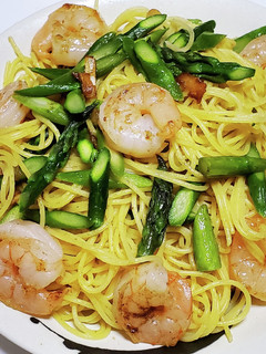 アスパラガスとエビのパスタ-レシピのメイン写真