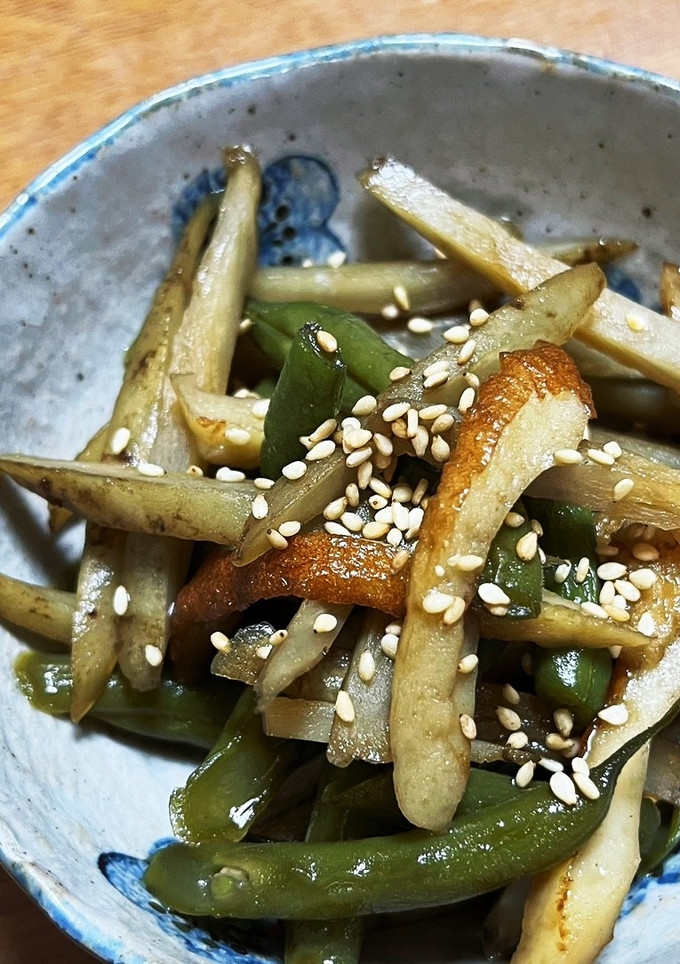 ごぼうといんげんの煮物-レシピのメイン写真