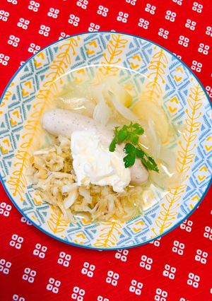白ソーセージとじゃがいものあっさりスープ-レシピのメイン写真