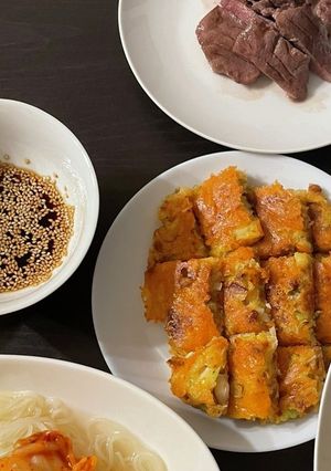 納豆キムチネギチーズチヂミ-レシピのメイン写真