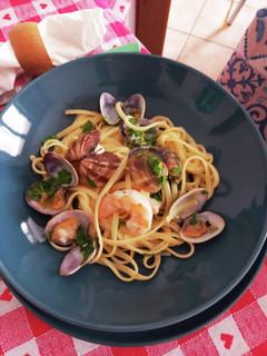 冷凍あさりとエビのパスタ-レシピのメイン写真