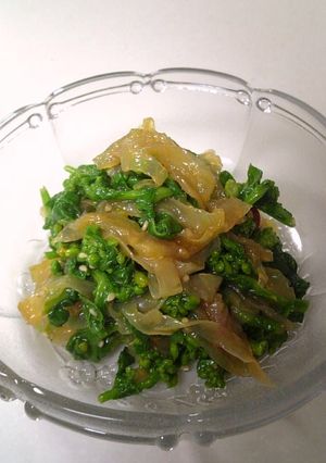 菜の花と✿中華くらげの✿和え物-レシピのメイン写真