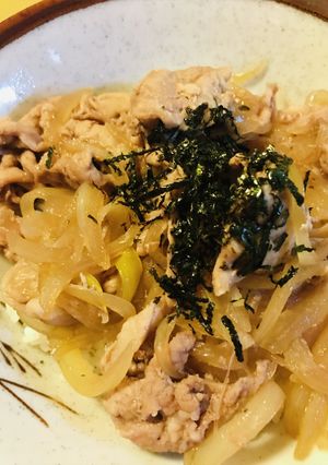 赤ワインで煮こむ●あまから豚丼-レシピのメイン写真