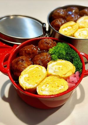 のっけ弁当2023.06.22肉だんご-レシピのメイン写真