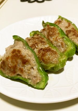 豚ひき肉で！ピーマンの肉詰め-レシピのメイン写真