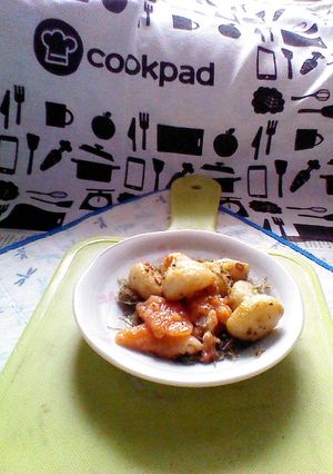 自家製焼きニンニク+鮭明太のタパス-レシピのメイン写真