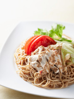 大豆麺でヘルシー!バンバンジー風冷やし麺-レシピのメイン写真